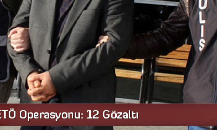 12 ilde FETÖ Operasyonu: 12 Gözaltı