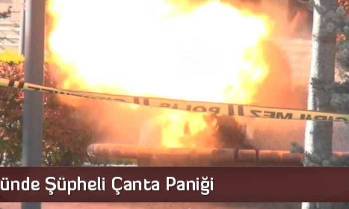 Valilik Önünde Şüpheli Çanta Paniği