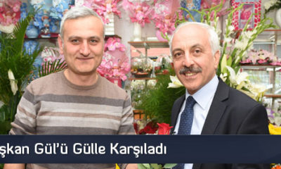 Esnaf, Başkan Gül’ü Gülle Karşıladı