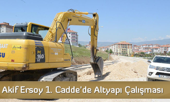 Mehmet Akif Ersoy 1. Cadde’de Altyapı Çalışması