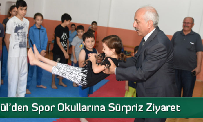 Başkan Gül’den Spor Okullarına Sürpriz Ziyaret