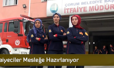 Bayan İtfaiyeciler Mesleğe Hazırlanıyor