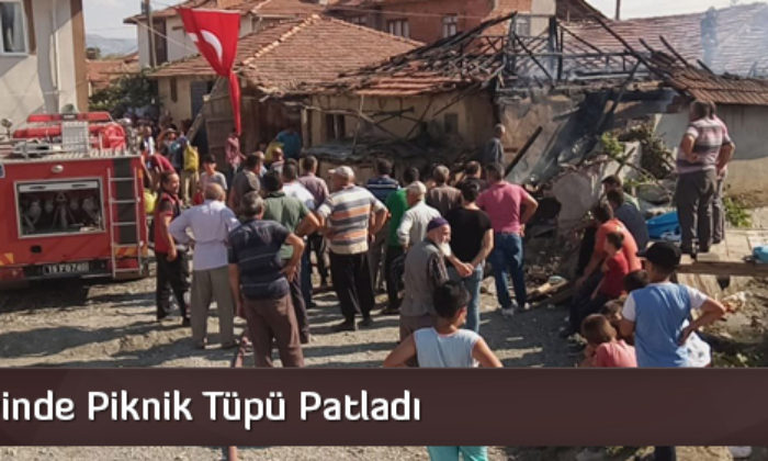 Düğün Evinde Piknik Tüpü Patladı