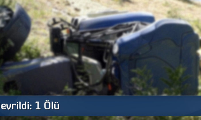 Traktör Devrildi: 1 Ölü, 1 Yaralı