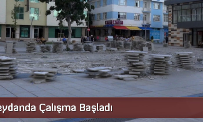 Göçük Meydanda Çalışma Başladı