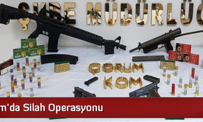 Çorum’da Silah Operasyonu