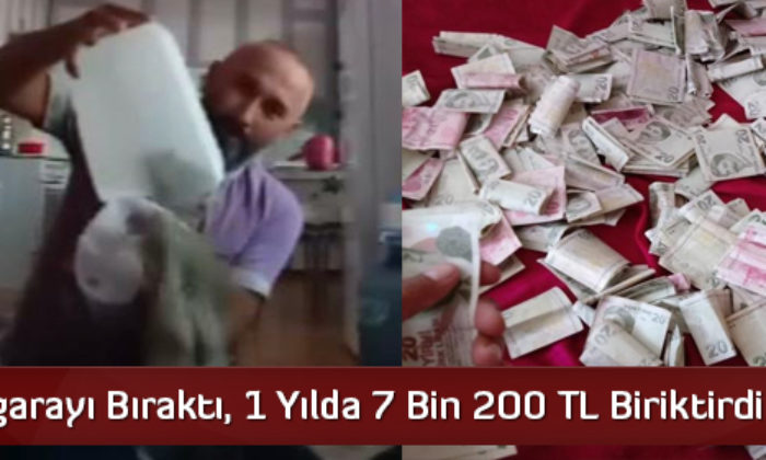 Sigarayı Bıraktı, 1 Yılda 7 Bin 200 TL Biriktirdi  