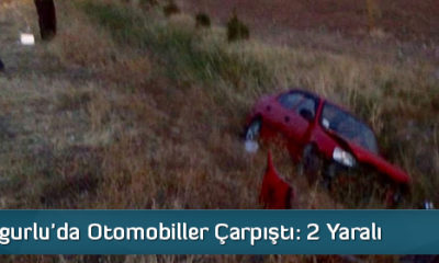 Sungurlu’da Otomobiller Çarpıştı : 2 Yaralı  