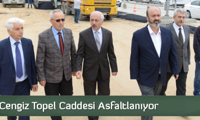 Cengiz Topel Caddesi Asfaltlanıyor