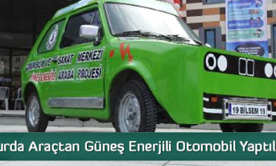 Hurda Araçtan Güneş Enerjili Otomobil Yaptılar