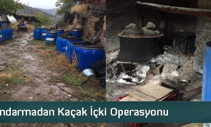 Jandarmadan Kaçak İçki Operasyonu