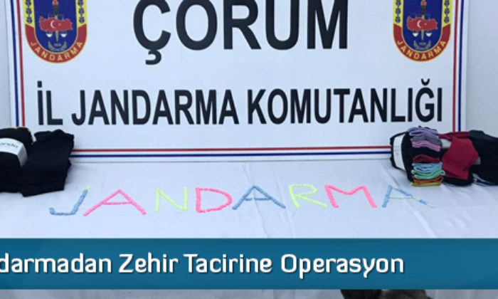 Jandarmadan Zehir Tacirine Operasyon