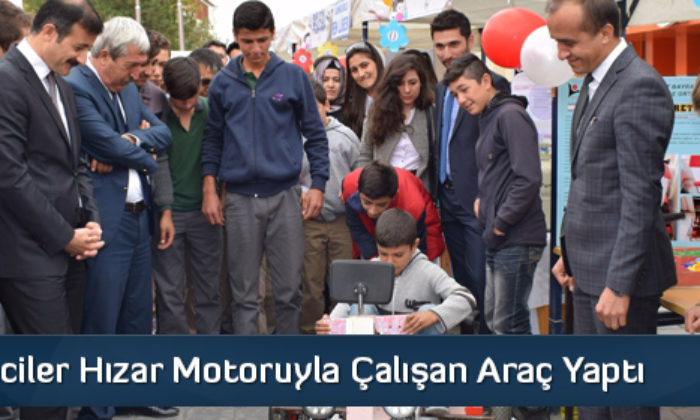 Öğrenciler Hızar Motoruyla Çalışan Araç Yaptı