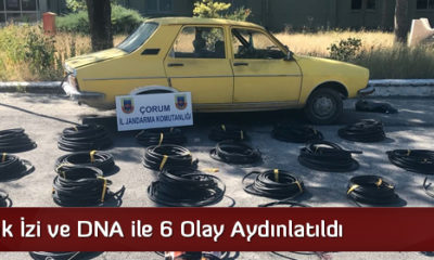Parmak İzi ve DNA ile 6 Olay Aydınlatıldı