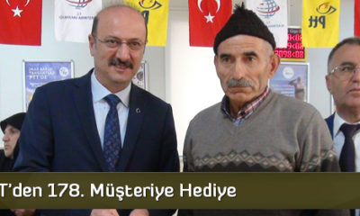 PTT’den 178. Müşteriye Hediye