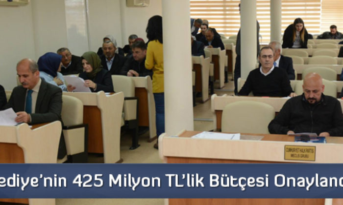 Belediye’nin 425 Milyon TL’lik Bütçesi Onaylandı