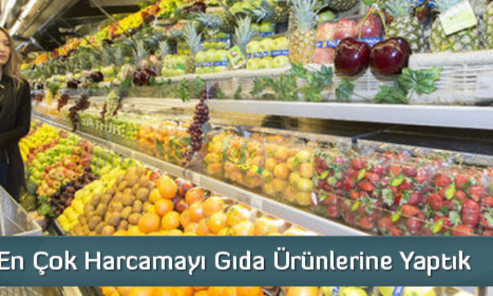 En Çok Harcamayı Gıda Ürünlerine Yaptık
