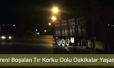 Freni Boşalan Tır Korku Dolu Dakikalar Yaşattı