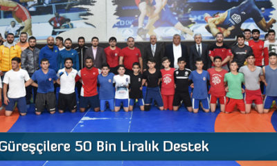Güreşçilere 50 Bin Liralık Destek