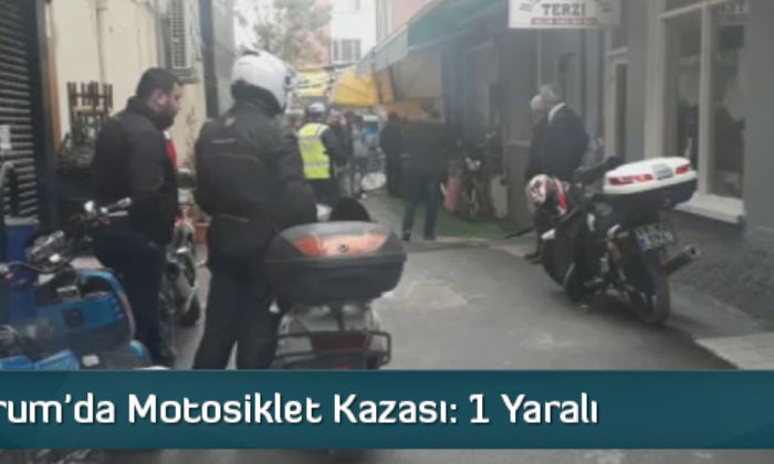 Çorum’da Motosiklet Kazası: 1 Yaralı