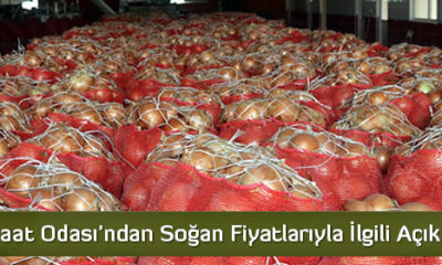 Çorum Ziraat Odası’ndan Soğan Fiyatlarıyla İlgili Açıklama