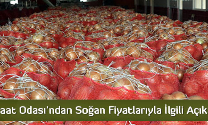 Çorum Ziraat Odası’ndan Soğan Fiyatlarıyla İlgili Açıklama