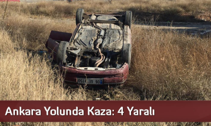 Ankara Yolunda Kaza: 4 Yaralı