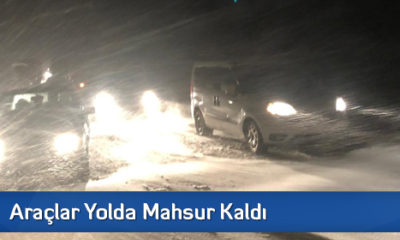 Araçlar Yolda Mahsur Kaldı  