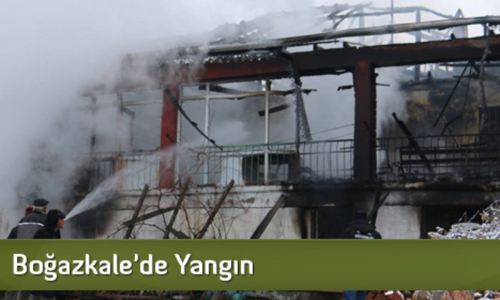 Boğazkale’de Yangın