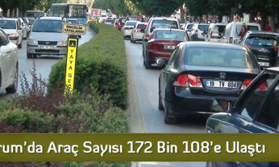 Çorum’da Araç Sayısı 172 Bin 108’e Ulaştı