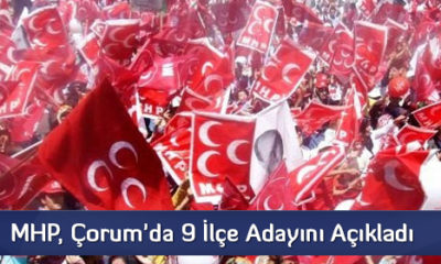 MHP, Çorum’da 9 İlçe Adayını Açıkladı