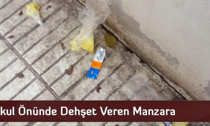 Okul Önünde Dehşet Veren Manzara