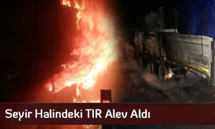 Seyir Halindeki TIR Alev Aldı
