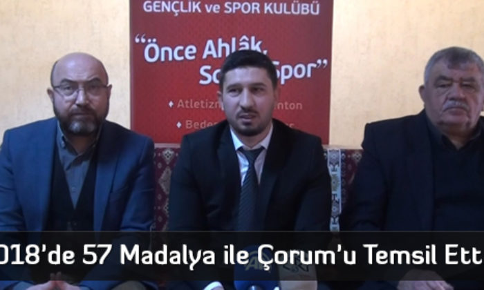 2018’de 57 Madalya ile Çorum’u Temsil Ettiler