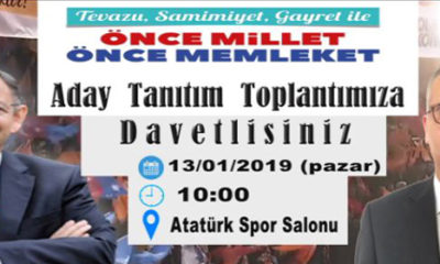 Ak Parti Aday Tanıtım Toplantısına Davet