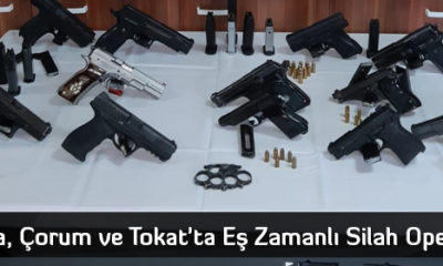 Amasya, Çorum ve Tokat’ta Eş Zamanlı Silah Operasyonu