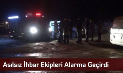 Asılsız İhbar Polisi ve İtfaiyeyi Harekete Geçirdi