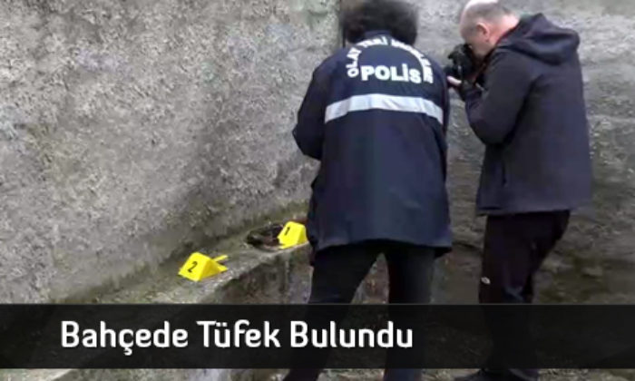 Bahçede Tüfek Bulundu