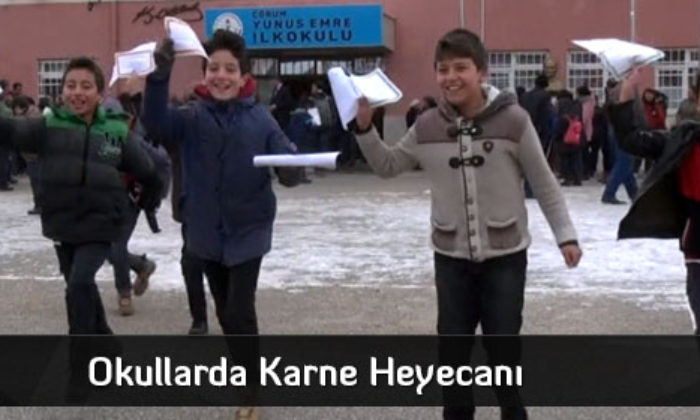 Okullarda Karne Heyecanı