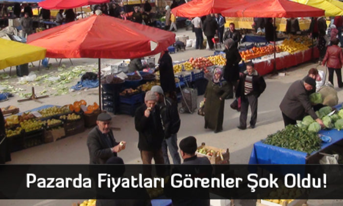 Pazarda Fiyatları Görenler Şok Oldu!