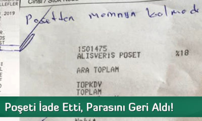 Poşeti İade Etti, Parasını Geri Aldı!