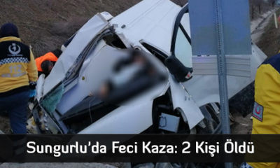 Minibüs Beton Duvara Çarptı, İki Kişi 2 Ölü