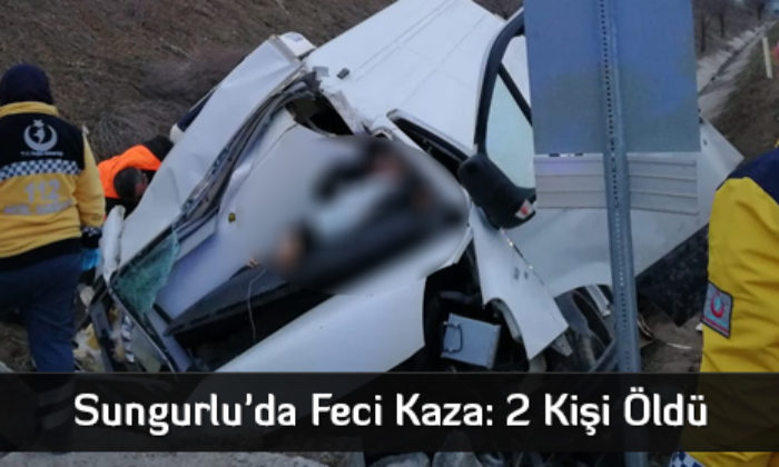 Minibüs Beton Duvara Çarptı, İki Kişi 2 Ölü  