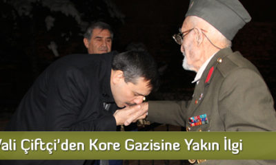 Vali Çiftçi’den Kore Gazisine Yakın İlgi