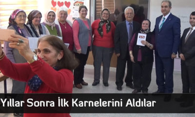 Yıllar Sonra İlk Karnelerini Aldılar