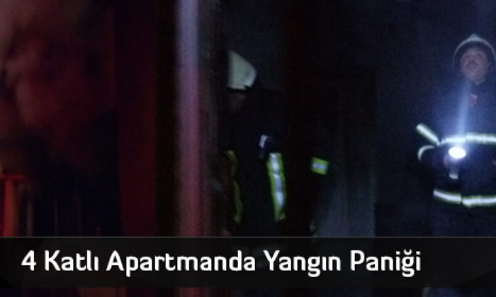 4 Katlı Apartmanda Yangın Paniği