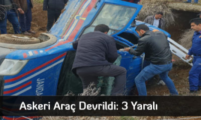 Askeri Araç Devrildi: 3 Yaralı