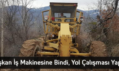 Başkan İş Makinesine Bindi, Yol Çalışması Yaptı