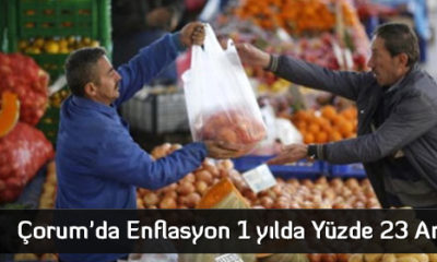 Çorum’da Enflasyon 1 yılda Yüzde 23 Arttı