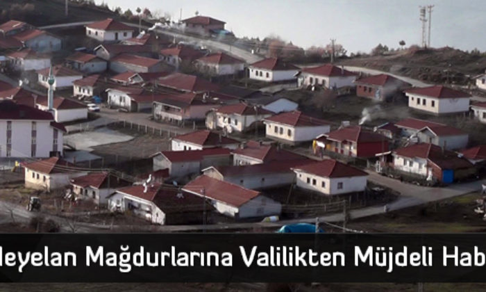 Heyelan Mağdurlarına Valilikten Müjdeli Haber